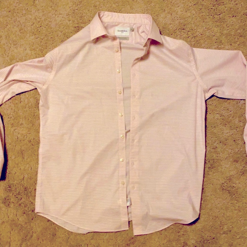 GOODFELLOW PINK DRESS SHIRT